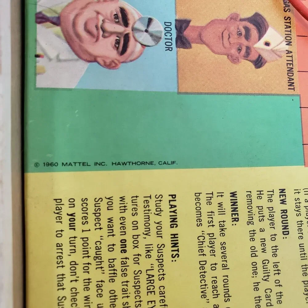 Vintage Retro 1960 Mattel LIE DETECTOR Board Game Semi-Complete